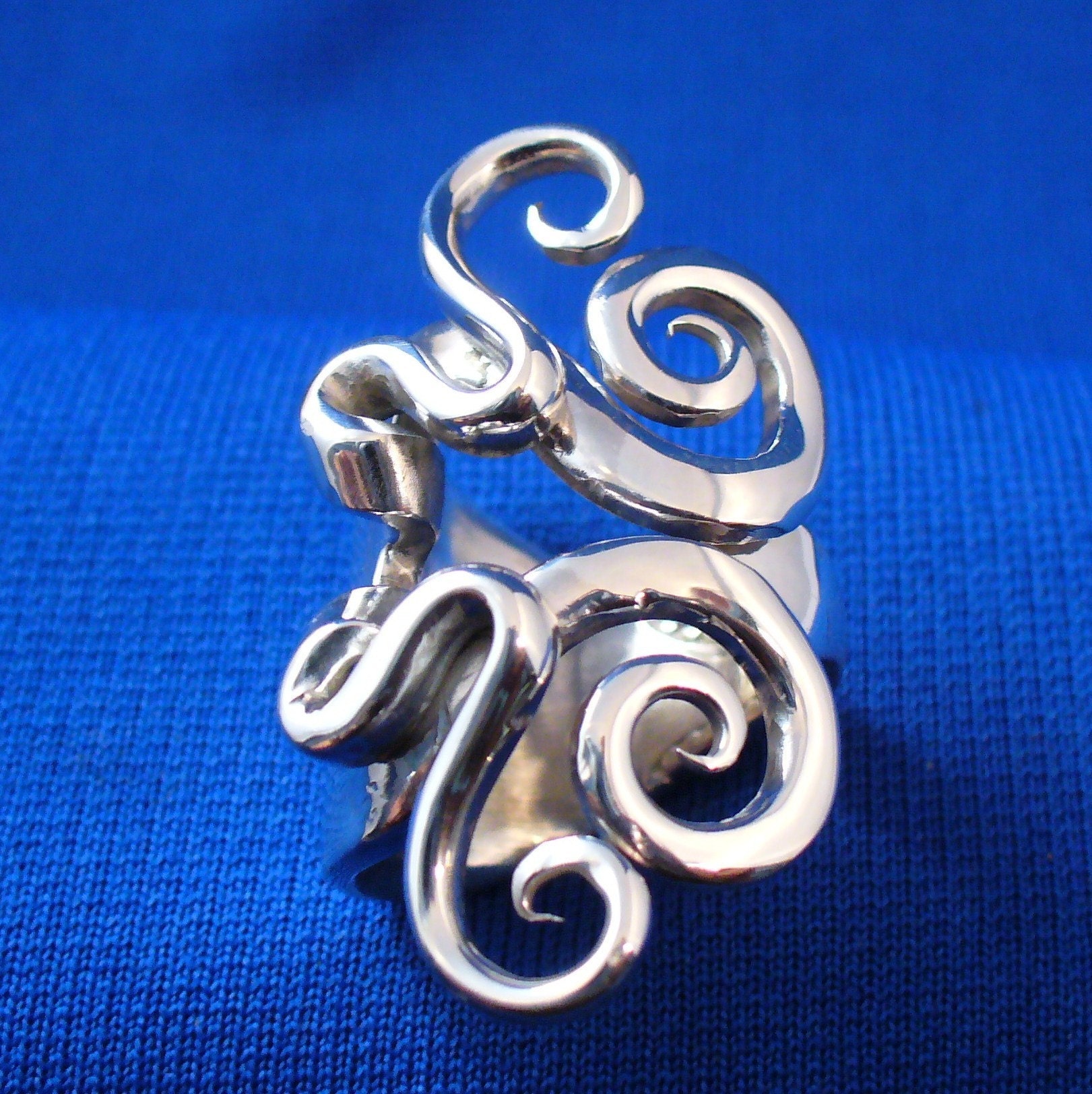 Solid Sterling Silver Real Fork Ring Size 5 to 16