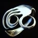 Fork Cuff  Bracelet Made from an Antique Silver Fork FREE SHIPPING