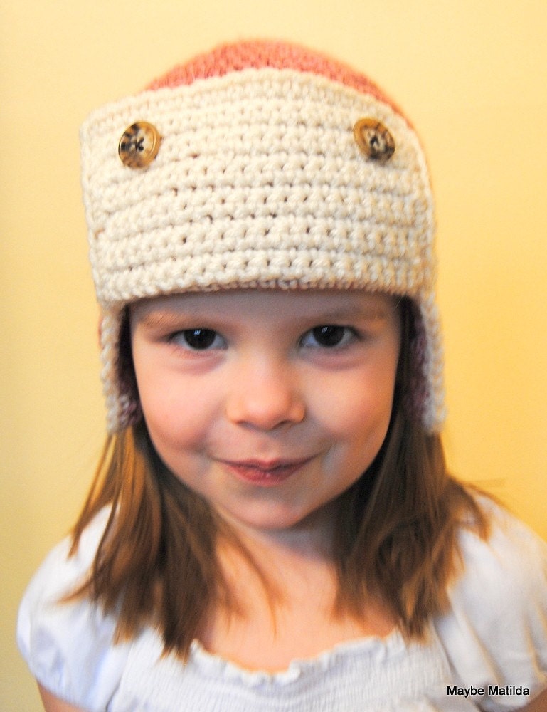PDF Pattern for Crochet Baby Bomber Hat with Permission to Sell What You Make