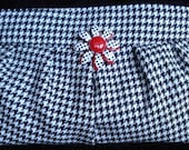 Houndstooth clutch black & white