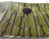 Clutch purse retro geometric print