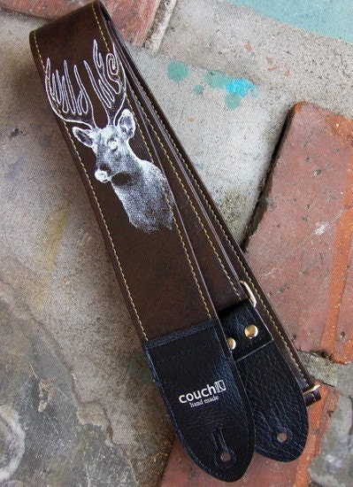 The Wildlife Artist Series Guitar Strap in Buckskin Brown