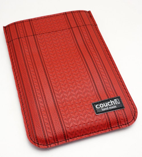 Kindle 3 & Kindle Fire Cover made from 60's GMC Truck Vinyl - Vintage and Vegan and Red