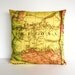 decorative throw pillow ARIZONA organic cotton vintage map cushion, cushion cover throw cushion,16 inch pillow
