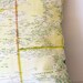 decorative cushion, map pillow WESTERN AUSTRALIA, organic cotton, cushion cover 16x16, pillow cover