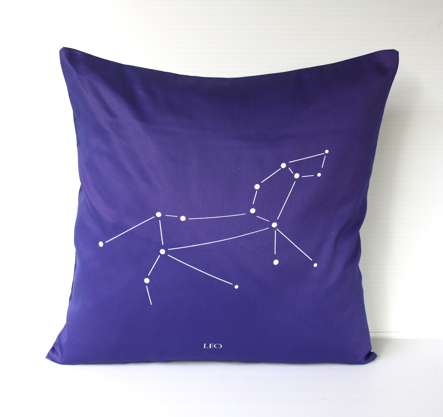 LEO zodiac cushion, astrology decorative pillow eco friendly organic cotton cushion cover, pillow, 16", 41cms
