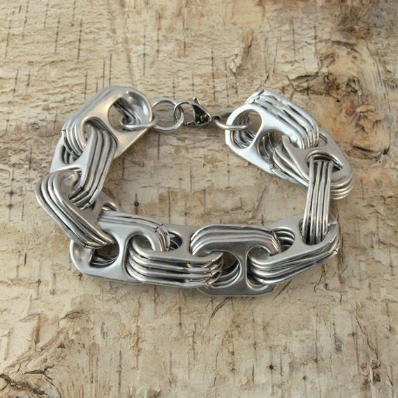 pop tab bracelet - crosslink - wirst size 6 inch