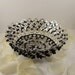 recycled basket - pop tabs and cut black tye wraps - industrial
