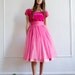 RESERVED Pink Dress with Velvet Top XS/S