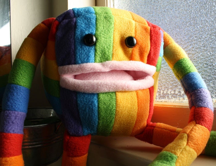 Rainbow "Pocket Monster" Plushies. LGBT Pride- ED.