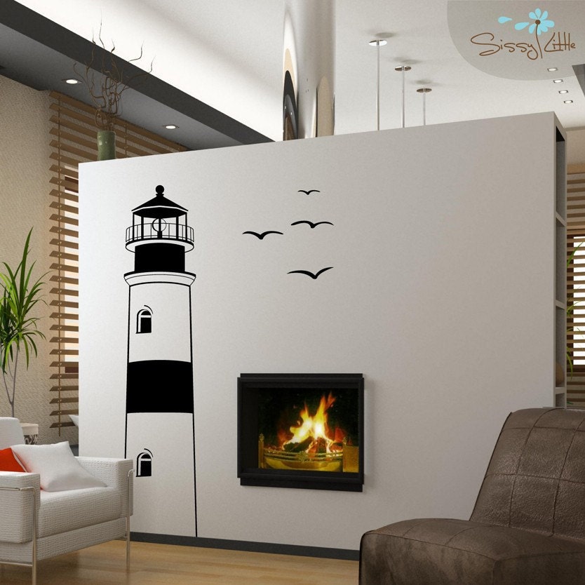 Find Your Way Home Lighthouse - Vinyl Wall Decal