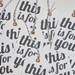 This Is For You gift tags- set of 14