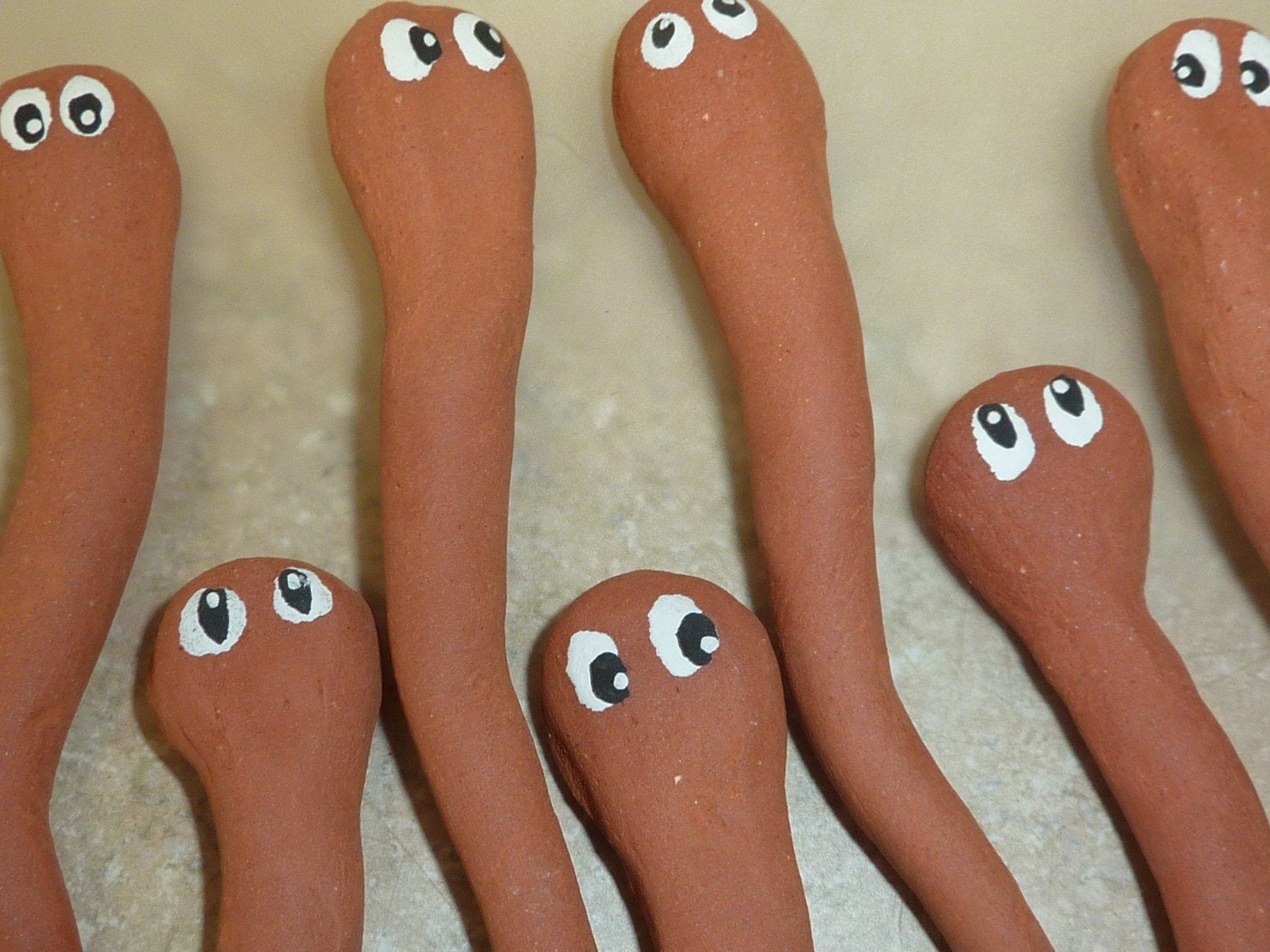 12 Garden Worms-Party Favor set of 12