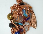 Mt. Olympus Hammered COPPER AMULET TALISMAN Pendant Jewelry Jewellery