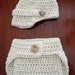 Baby Diaper Cover and Newsboy Hat Outfit, Photo Prop, Baby Shower Gift, Baby's First Photo Session