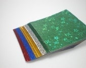 Gem Stone Star Glitter Origami Square Paper pack for Japanese Origami Crane Folding (40 sheets)