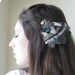 SOPHIA -- Vibrant Green Lady Amherst, Wild Turkey, Peacock Herl and Guinea Feather Fascinator Hair Clip Headpiece