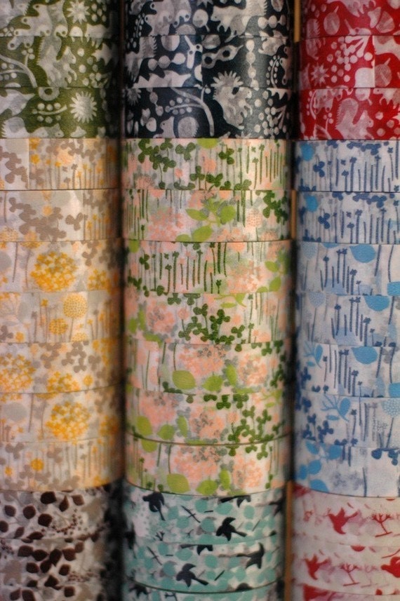 Washi Tape-Masking Tape-3 roll set-Pretty Floral Garden