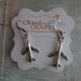 Silver Dangle Airplane Earrings