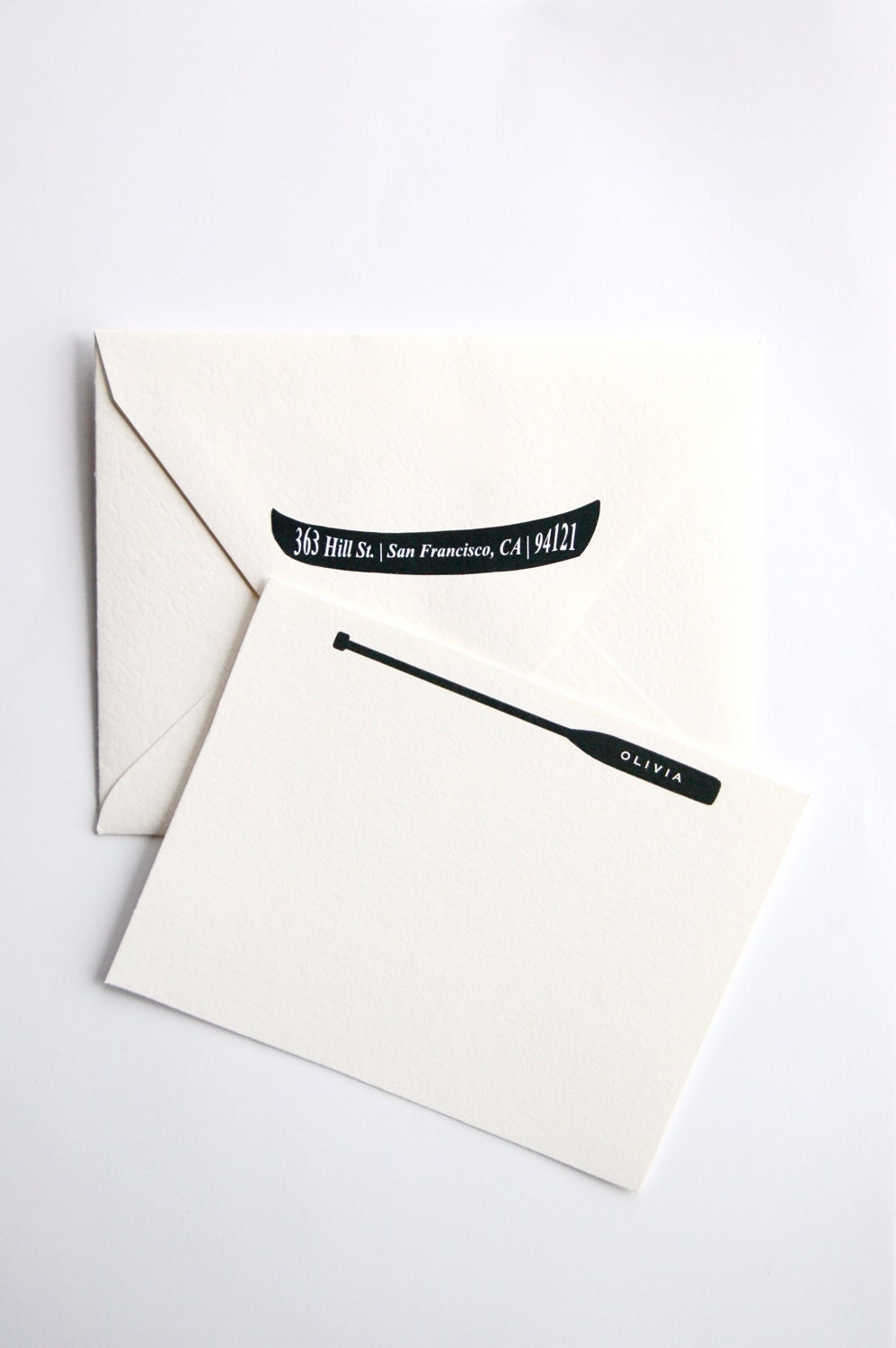 Oar - Personalized Letterpress Stationery
