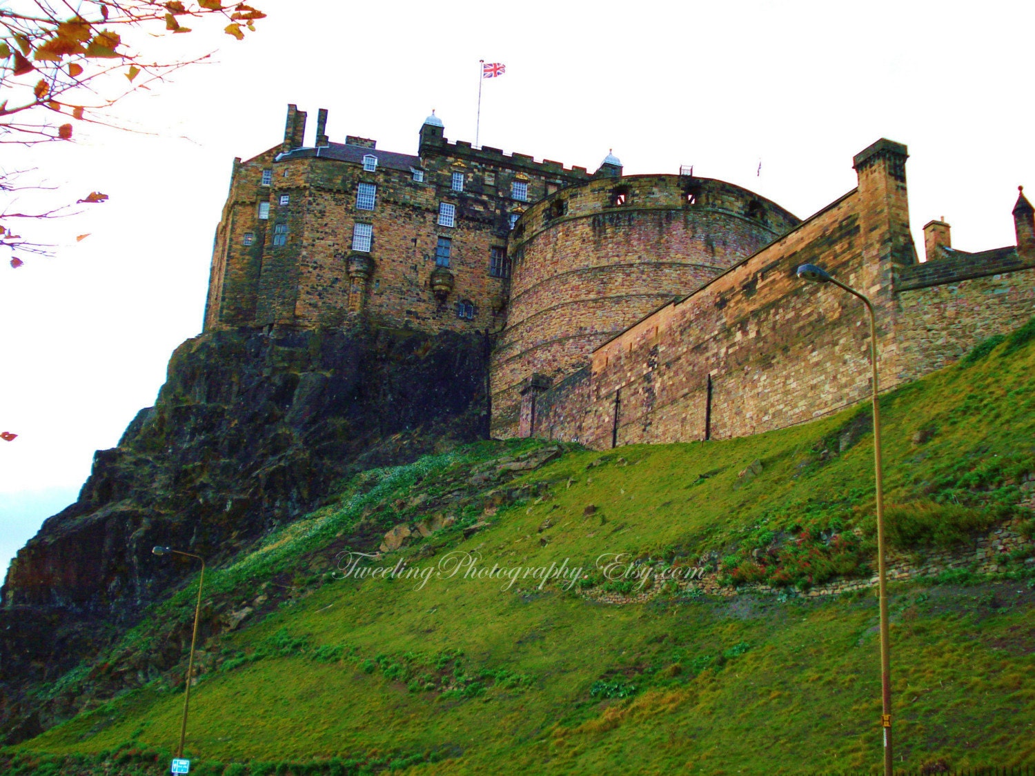 Edinburgh Castle 5x7 Signed Metallic Photograph