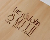 custom wedding guest book album engagement anniversary bridal shower rustic modern bride // petite art nouveau romantic art deco