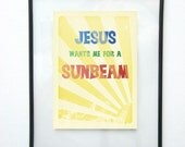 5x7 Jesus Wants Me For A Sunbeam Giclée Art Print LDS Mormon Christian