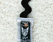 Squirting Soy Sauce Packet Cat Toy