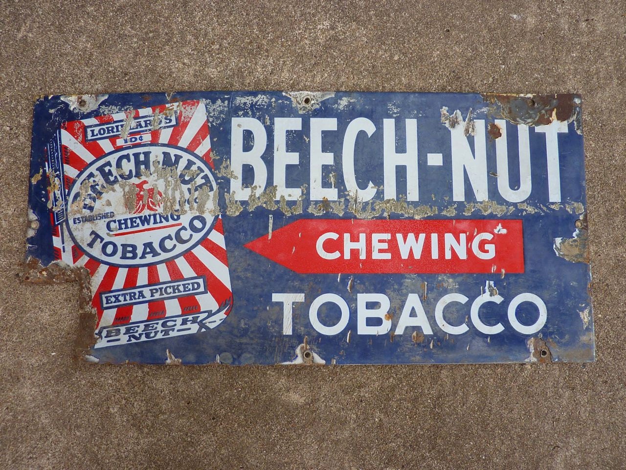 ON SALE - was 145 now 110 - Beech - Nut Chewing Tobacco Sign