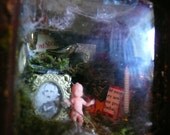 Miniature Edgar Allan Poe Themed Shadow Box