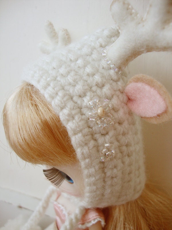 Middie deer pixie hat (frost)