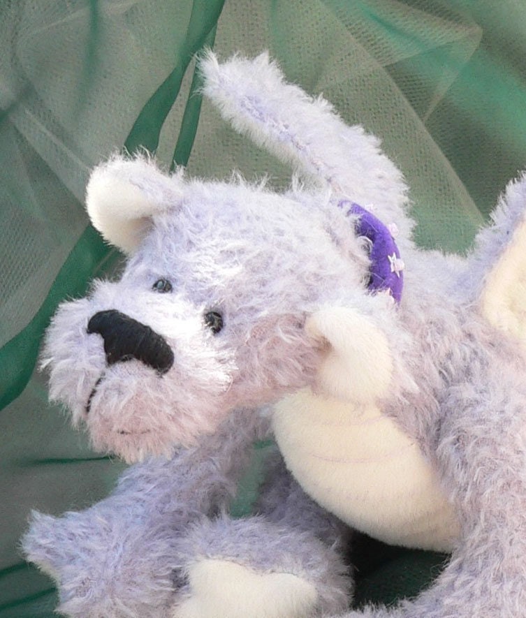 Dragon artist teddy bear PDF pattern Fraudelein