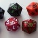 Custom D20 Twenty Sided Dice Cufflinks