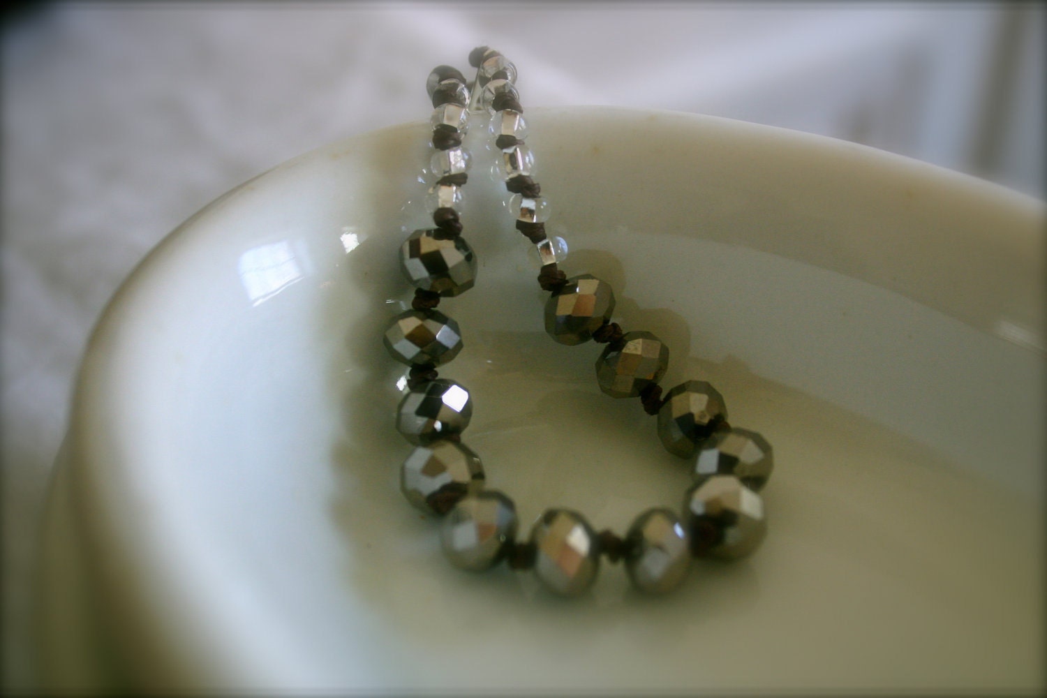 glass knot bracelet