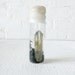 Raw Citrine Specimen w/ Black Moss in Wax Vial