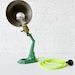 Vintage Bvyrant Industrial Lamp w/ Neon Yellow Net light Cord