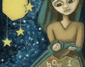 Little Star (a mothers song)...An Art Print...4X6