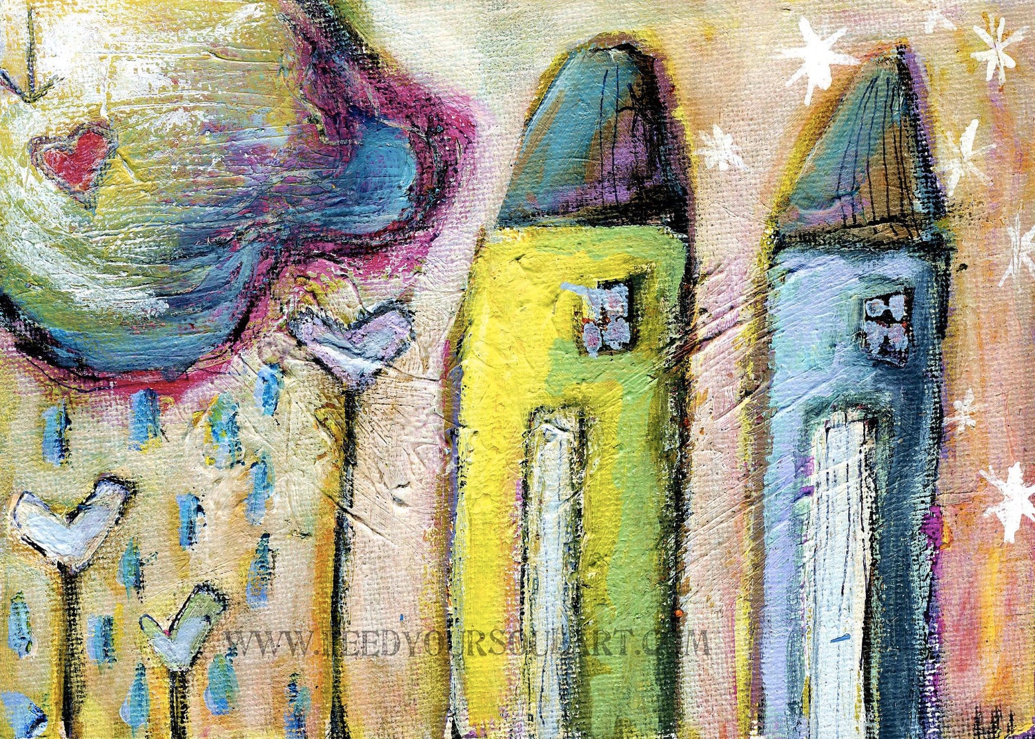 Family Love...An Art Print...5X7