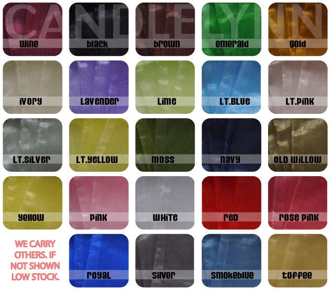 30 3x4 Sheer Organza Bags - Party favors, jewelry, gifts, sachets and much, much more - YOUR CHOICE