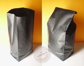 25 Small Black Plastic Bags - 3"W x 2"L x 6 7/8"H