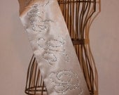 READY TO SHIP- Bride To Be- Bachelorette Sash - Vintage Beige