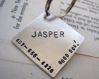 Custom Diamond Pet ID Tag - Good Dog