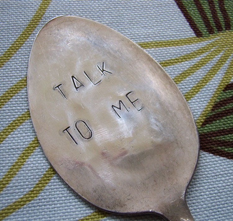 Talking Plants vintage spoon garden marker