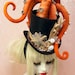 Octopus Tentacle Hat - Steampunk Victorian Masquerade Top Hat - Orange x Gold x Black - 3 to 4 Week Turnaround