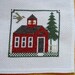 Completed Prairie Schooler Cross Stitch Church