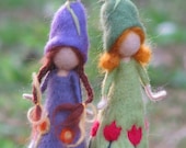 Needle felted spring dolls waldorf inspired doll