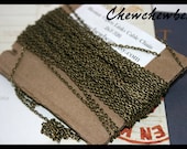 Antique Bronze Chain Links-Opened Cable Chains Spool 2x3mm 32 ft