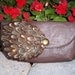 The Audrey Clutch in Faux Leather with Intricate Feather detail