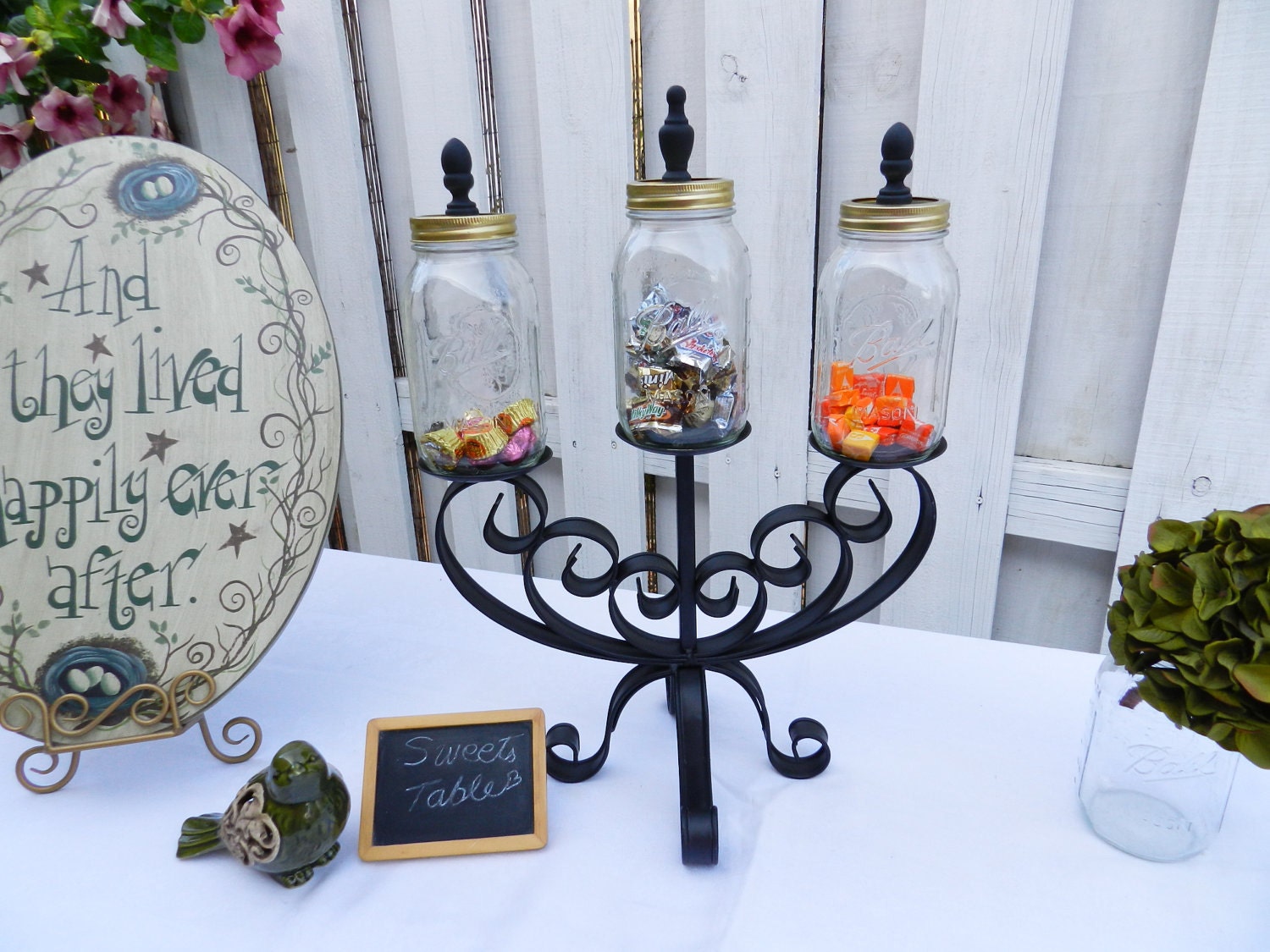 Apothecary Mason Jars for Candy Sation or Sweets Table