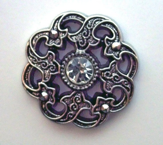 Keepsake Crystal Silver Rhinestone Buttons JHB Sewing Knitting Crochet Crafts Button